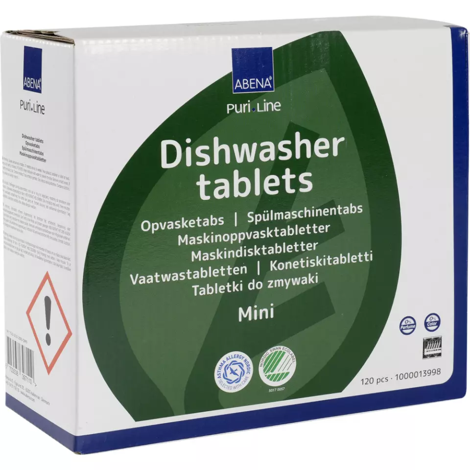 Abena 1000013998, Water-Soluble Dishwasher Tablets 120pcs, image 1, gallery thumbnail