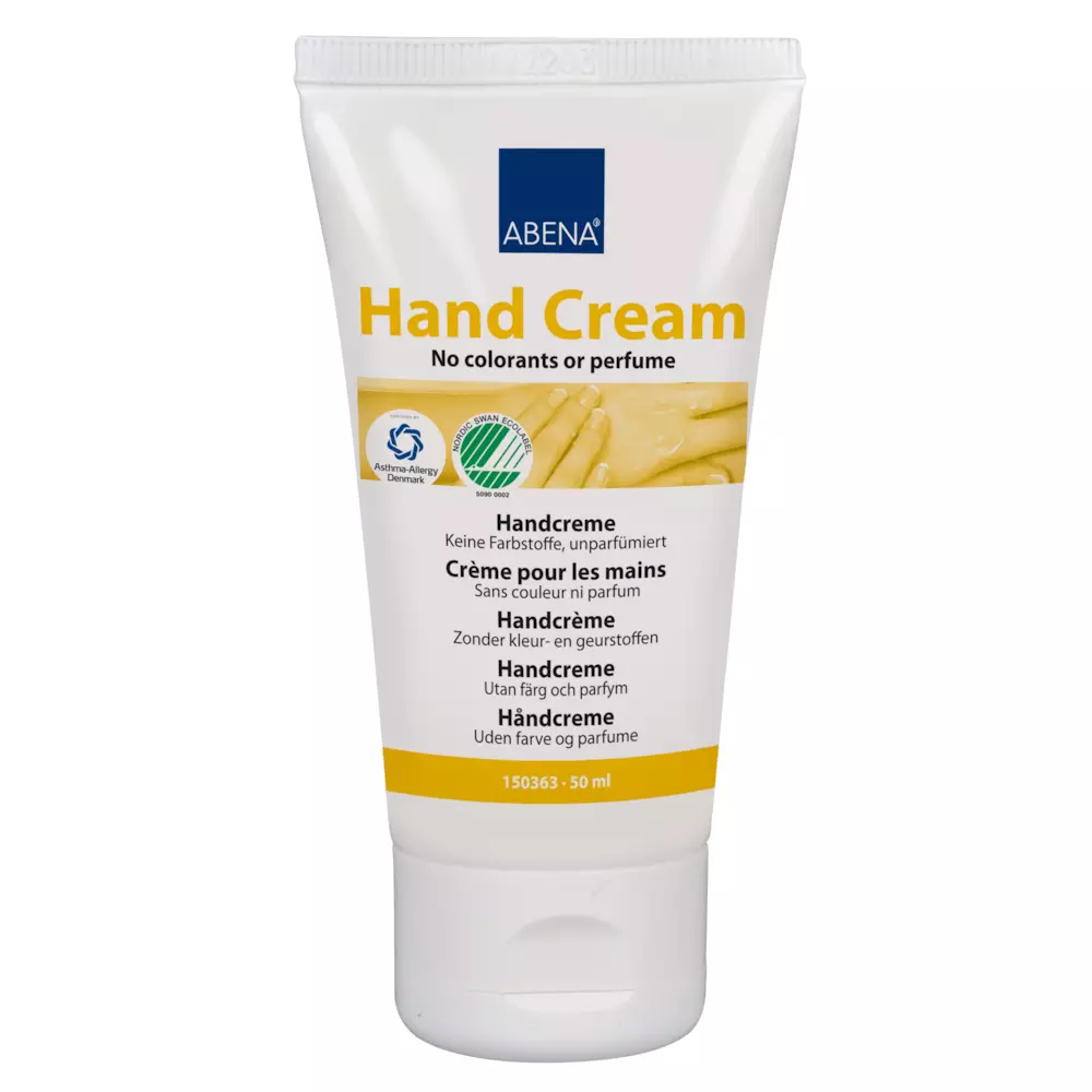 Abena 150363, Handcreme fettend, farb- & parfümfrei, 50 ml