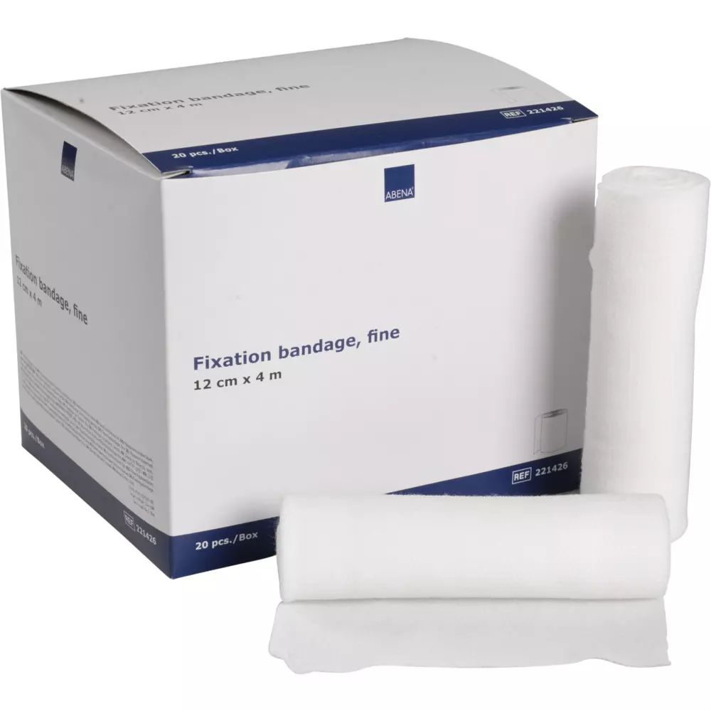 Abena 221426, Fixation Bandage Fine White 12cmx4m