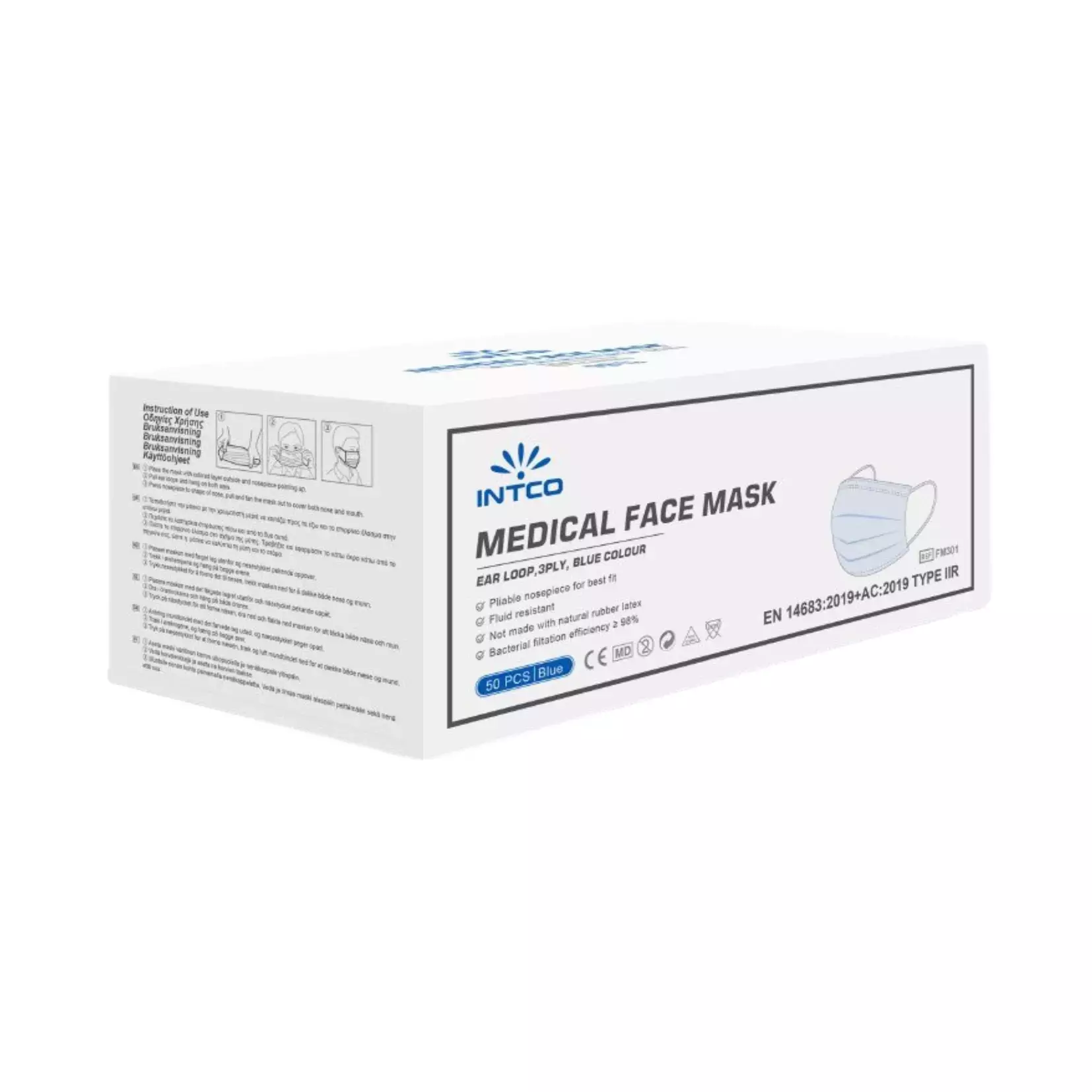 Intco PPLYIC03, Type IIR Medical Face Mask, image 2