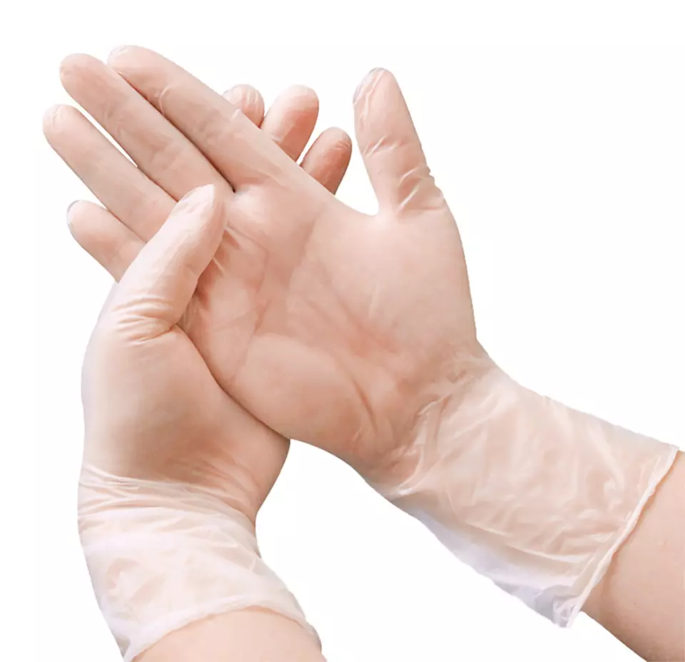 Amabilia Pro PGL30100, Vinyl Exam Glove Clear, image 4, gallery thumbnail