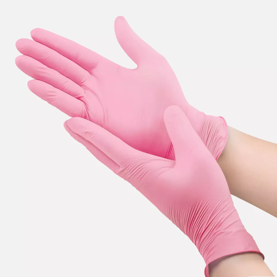 Amabilia PGL10104, Pro Nitrile Exam Glove Pink, image 4, gallery thumbnail