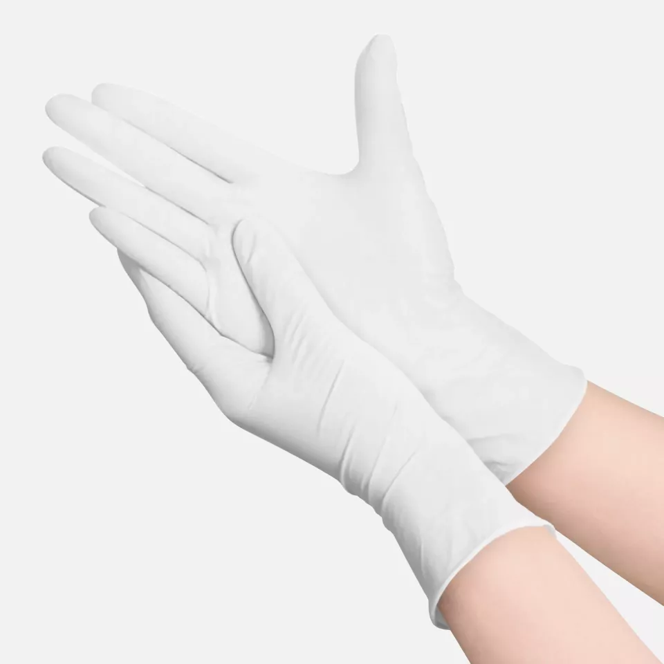 Amabilia PGL10101, Pro Nitrile Exam Glove White, image 4, gallery thumbnail