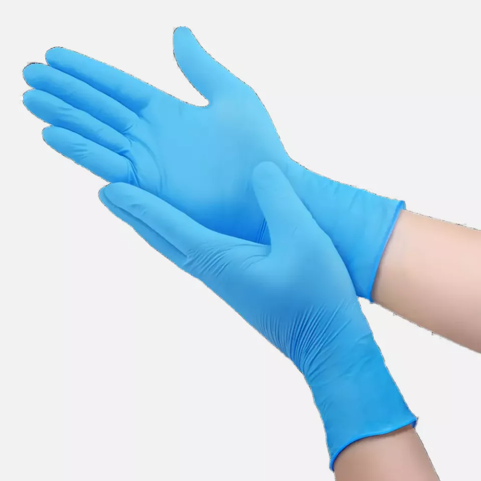 Amabilia PGL10402, Safe Nitrile Power Long Glove Blue, image 2, gallery thumbnail