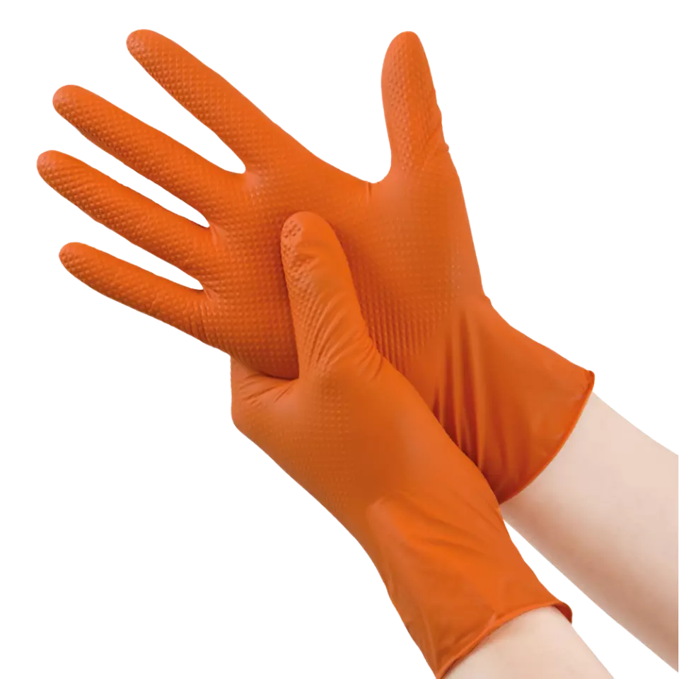Amabilia Safe PGL10507, Nitril-Diamond-handske orange, image 2, gallery thumbnail