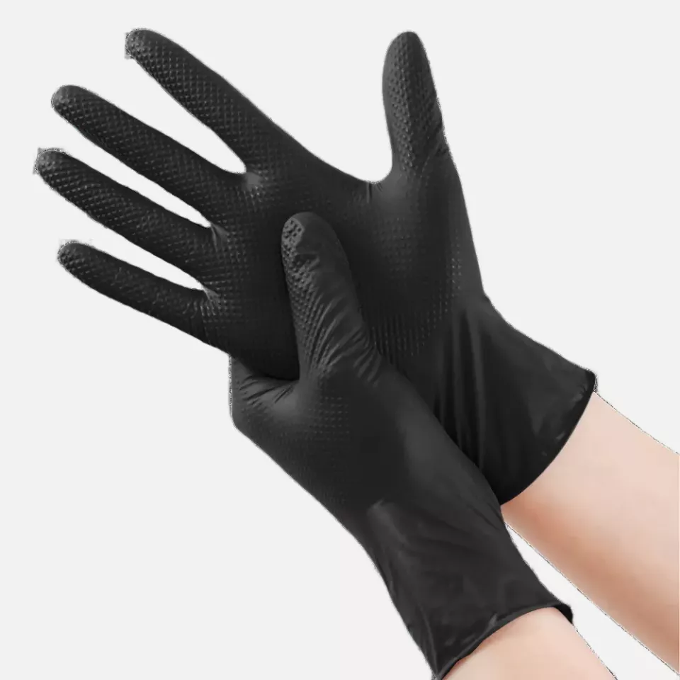 Amabilia PGL10503, Safe Nitrile Diamond Glove Black, image 2, gallery thumbnail