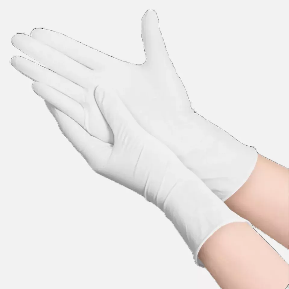Amabilia PGL10401, Safe Nitrile Power Long Glove White, image 2, gallery thumbnail