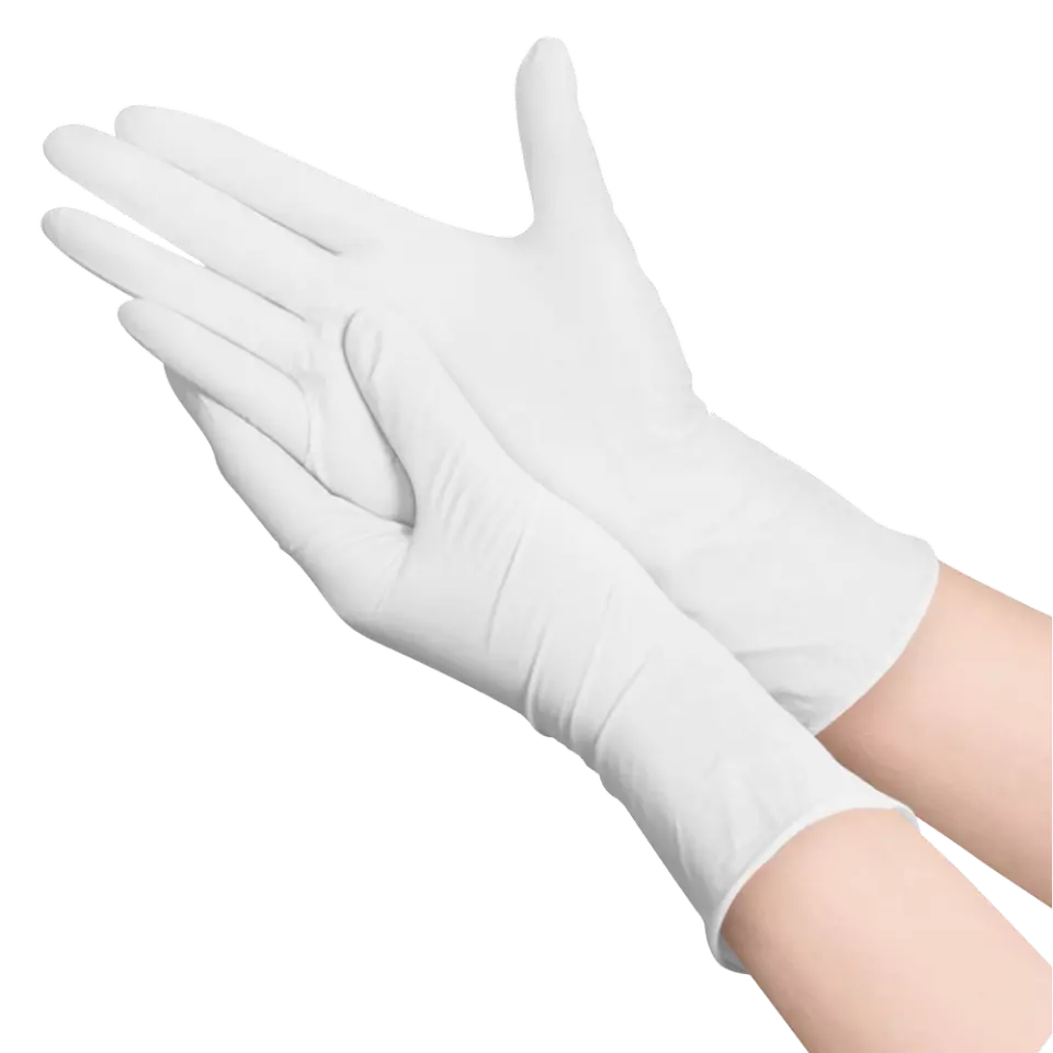 Amabilia Safe PGL10401, Nitrile Power Long Handske Vit, image 2, gallery thumbnail