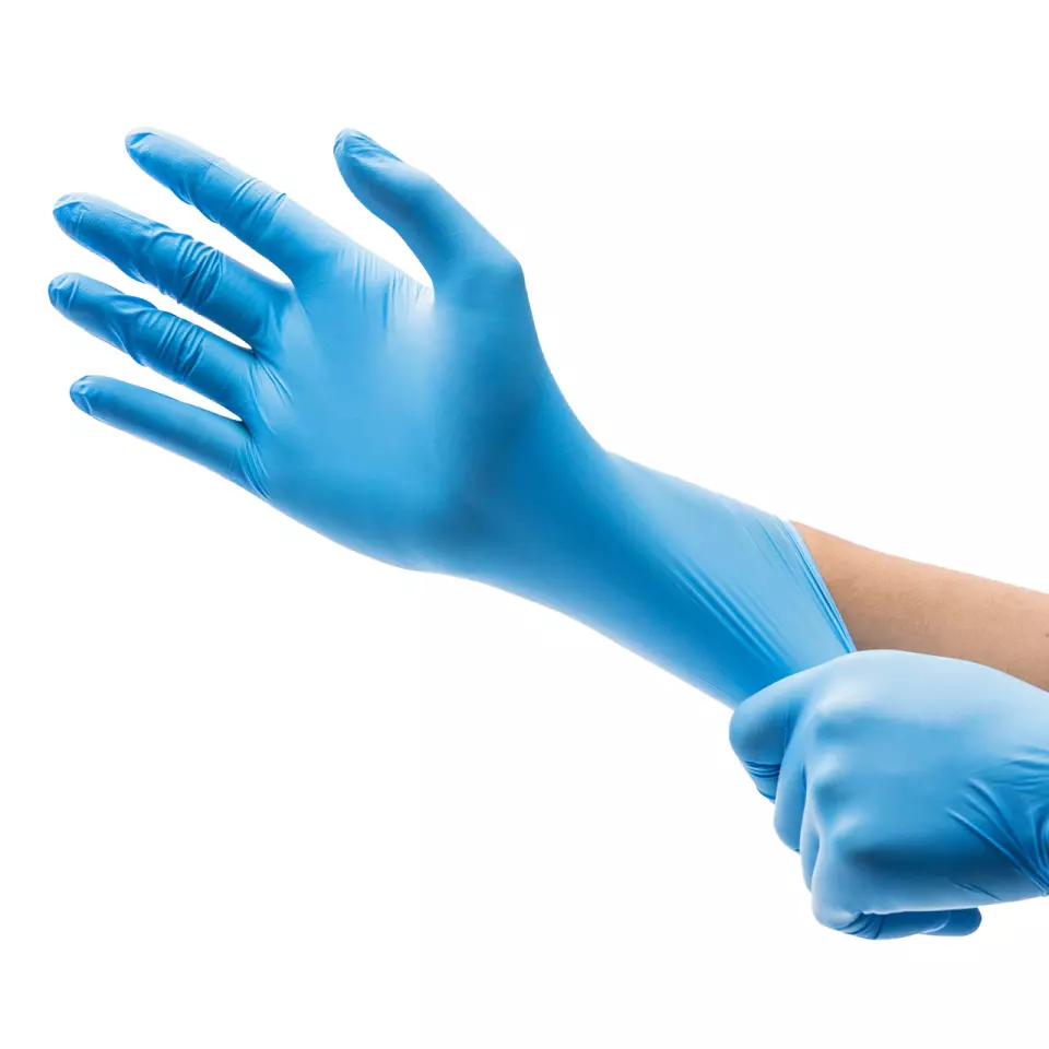 Amabilia Pro PGL20102, Hybrid Exam Glove Blue, image 4, gallery thumbnail