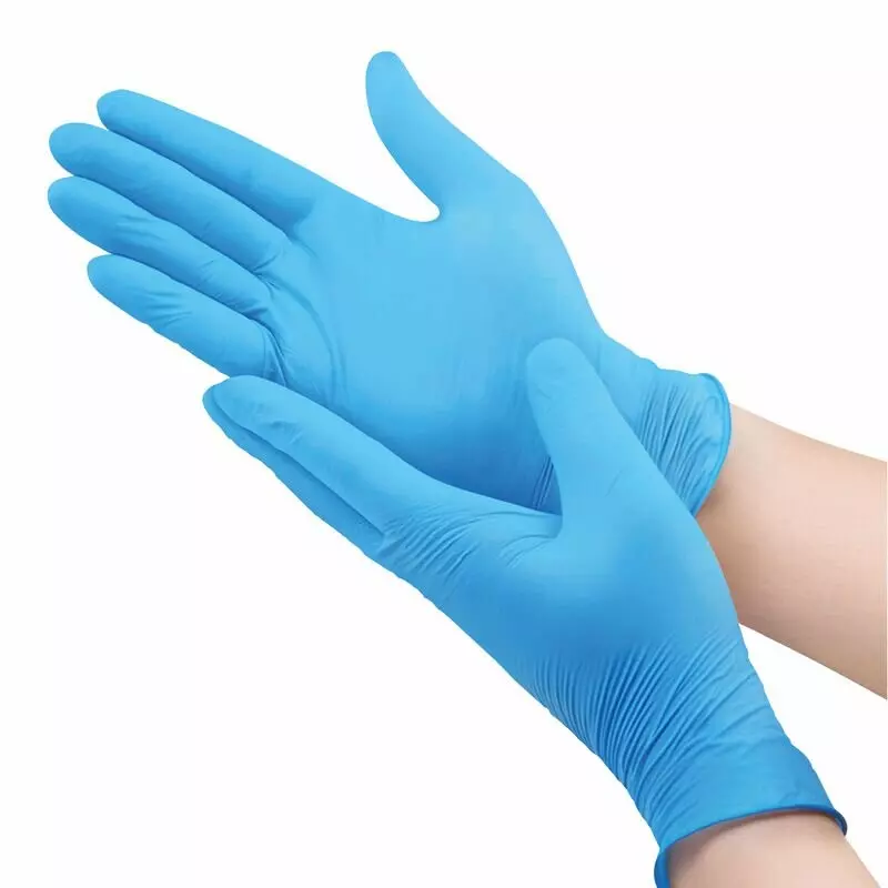 Amabilia Pro PGL10602, Nitrile Exam Glove Accelerator free Blue, image 2, gallery thumbnail