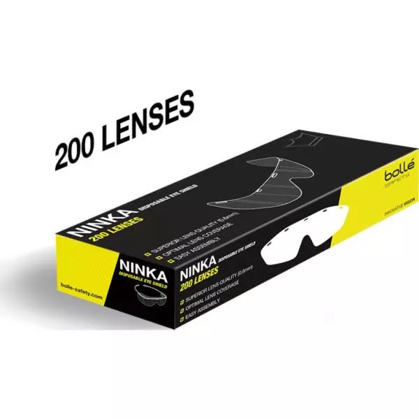 BOLLE PSLNINKP01, Safety Ninka Spare Lense 200pcs