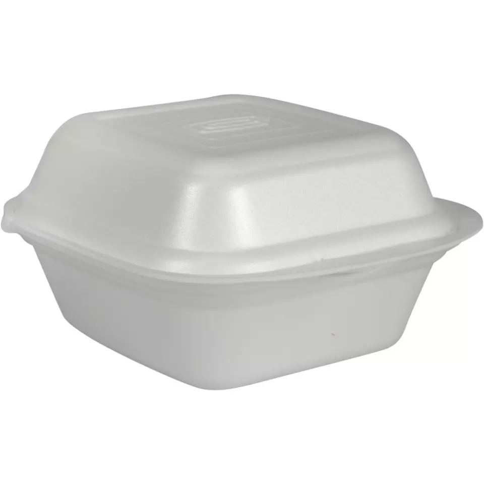 Abena 1000013233, GASTRO Takeaway Box 15x14,5x7,8cm White XPS, image 1, gallery thumbnail