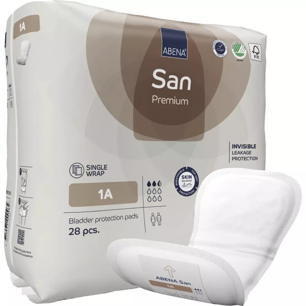 Abena 1000021302, San Premium 1A Bladder Protection Pad, image 1