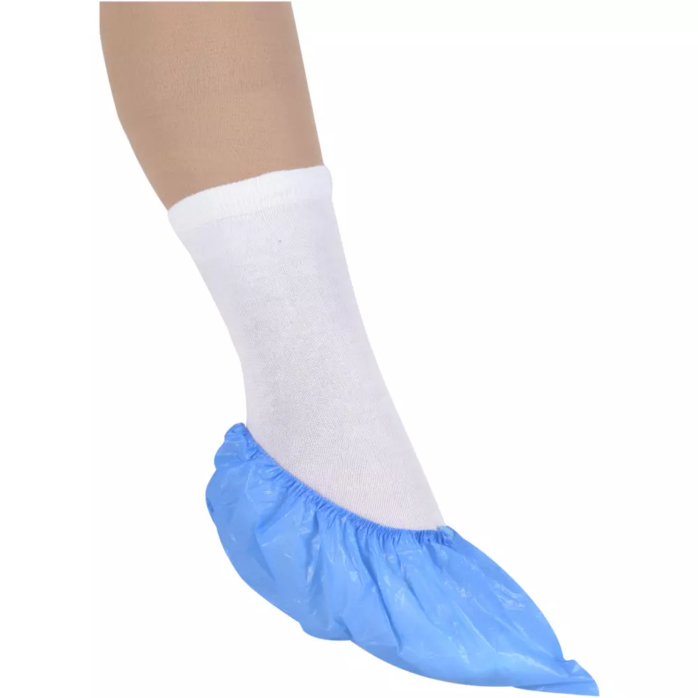 Abena 1700, Shoe Cover 41cm 30my LDPE Blue, image 1