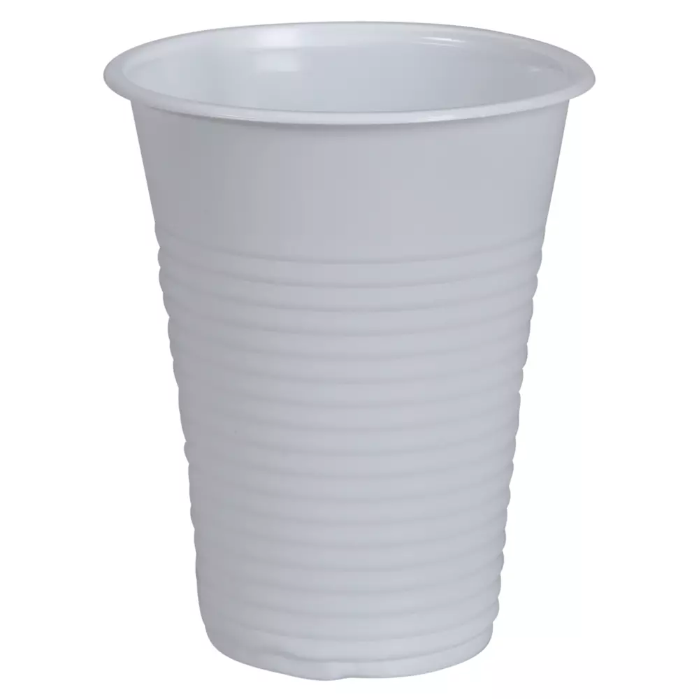Abena 13407801, Drinking Cup 18/20cl PP White, image 1