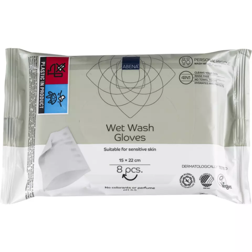 Abena 540051, Wet Washing Mitt Fragrance-Free, image 1, gallery thumbnail