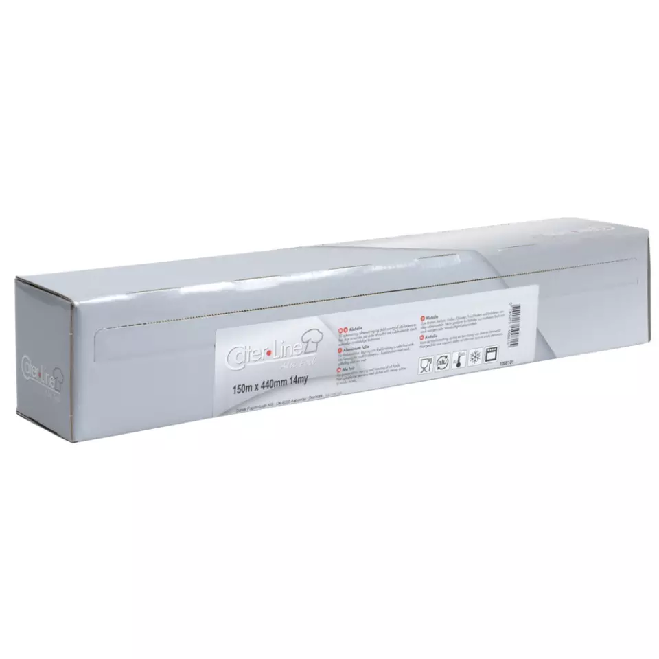Abena 10081, CATER-LINE Aluminum Foil 44cmx150m 14my In Dispenser Box, image 1, gallery thumbnail