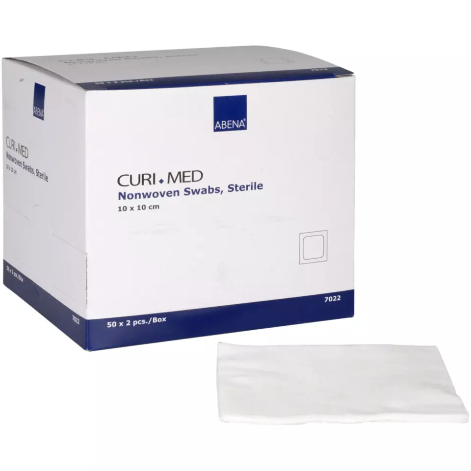 Abena 7022, Nonwoven Dressing 10x10cm 2/Pack Sterile 4-Layer, image 1, gallery thumbnail