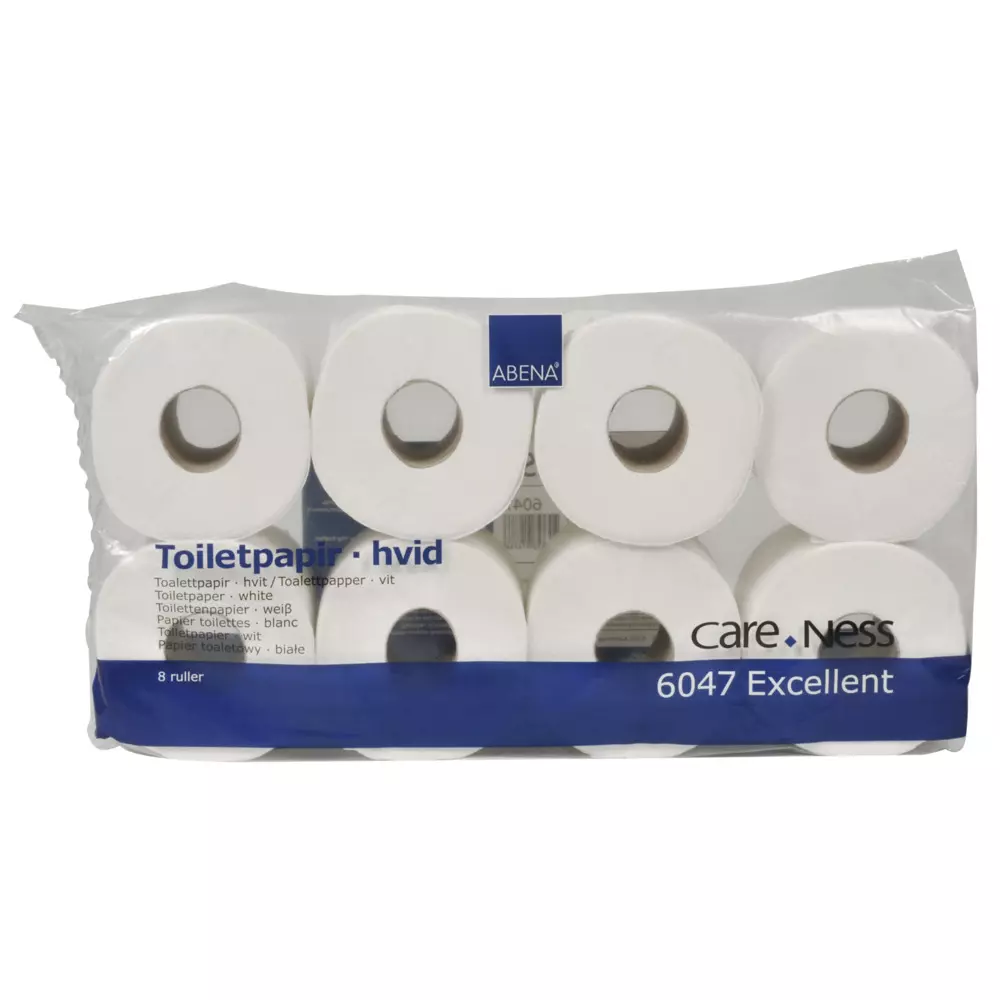 Abena 6047, CARE-NESS Excellent Toilet Paper 3-Ply 34.2m White, image 1