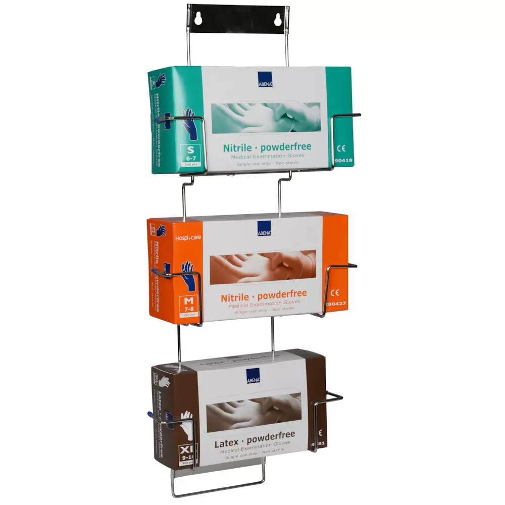 Abena 490253, Flexi Rack Glove Dispenser For 3 Boxes Stainless Steel, image 1