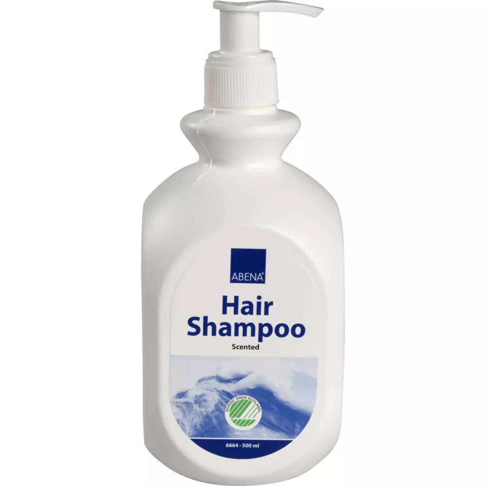 Abena 6664, Hair Shampoo 500ml Lightly Scented Pump Bottle, image 1