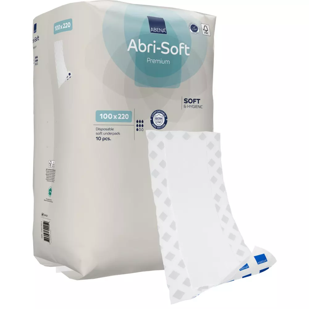Abena 254126, ABRI-SOFT Premium Disposable Bed Protector 100x220 Transfer Capacity 150kg, image 1