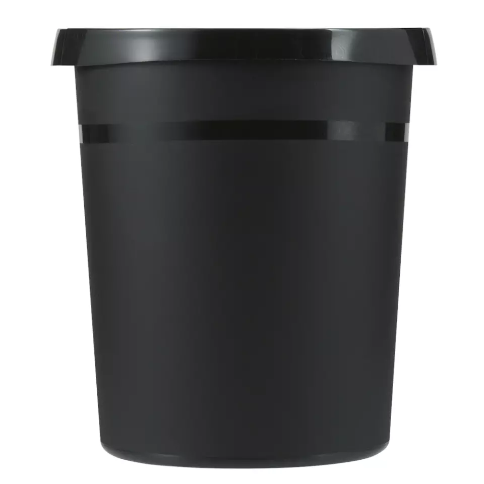 Abena 176475, Plastic Waste Bin 18L Black, image 1, gallery thumbnail