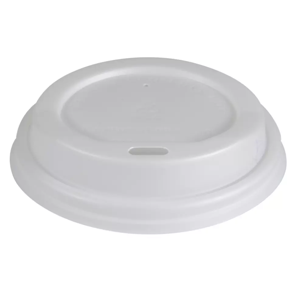 Abena 1000001480, GASTRO Coffee Cup Lid Ø9cm CPLA White, image 1, gallery thumbnail