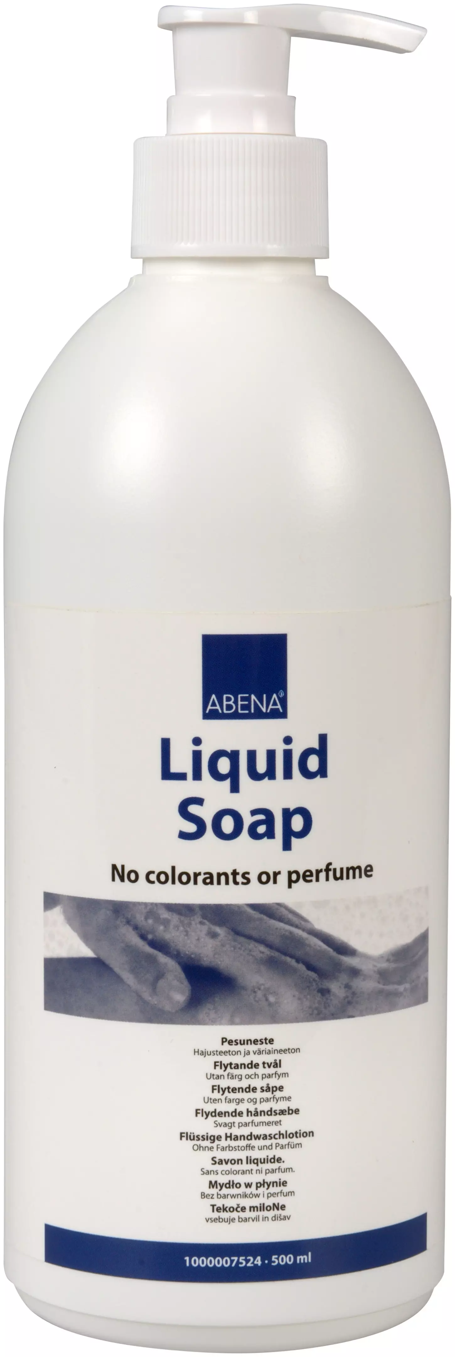 Abena 1000007524, Liquid Soap For Skin and Hair 500ml Fragrance-Free, image 1