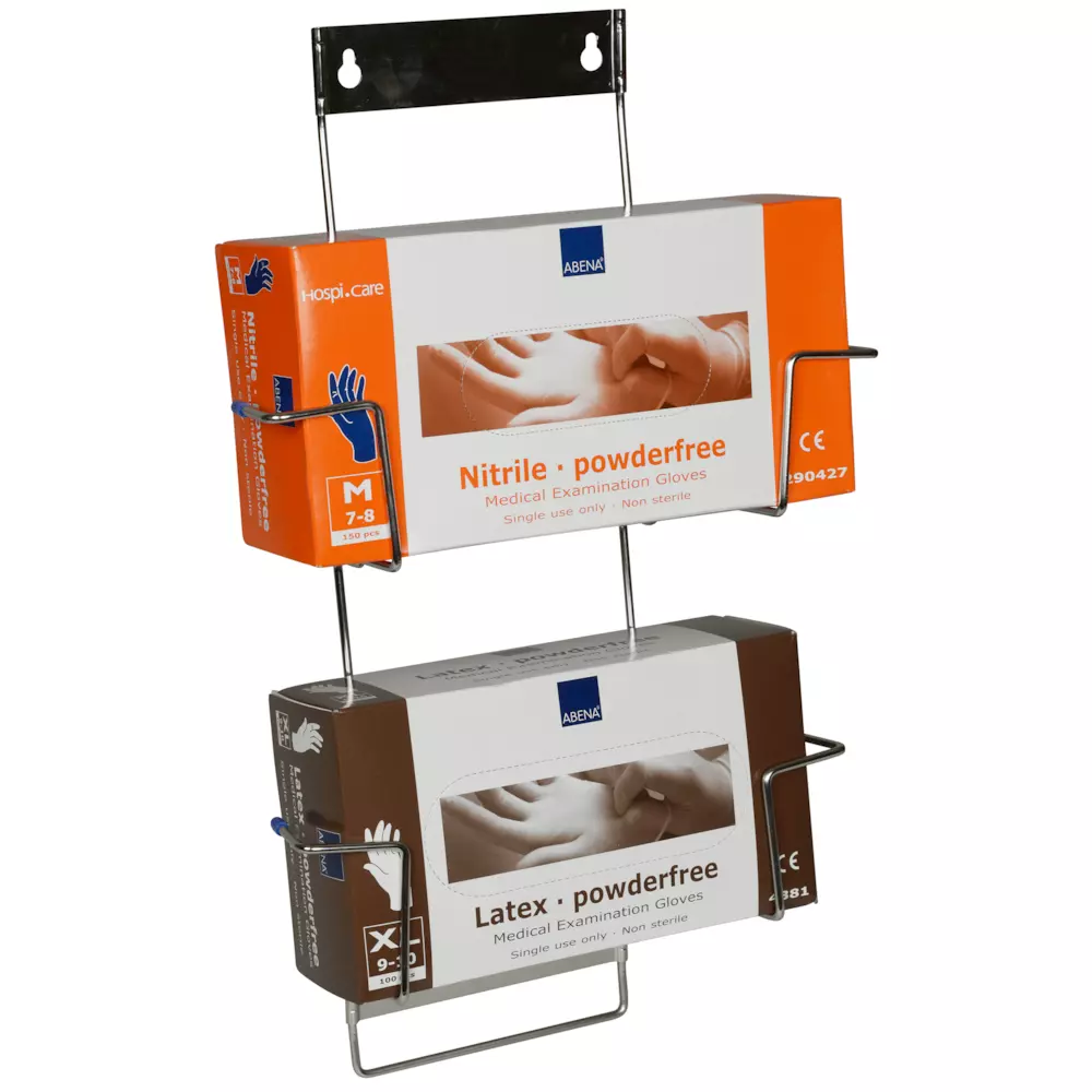 Abena 490252, Flexi Rack Glove Dispenser For 2 Boxes Stainless Steel, image 1