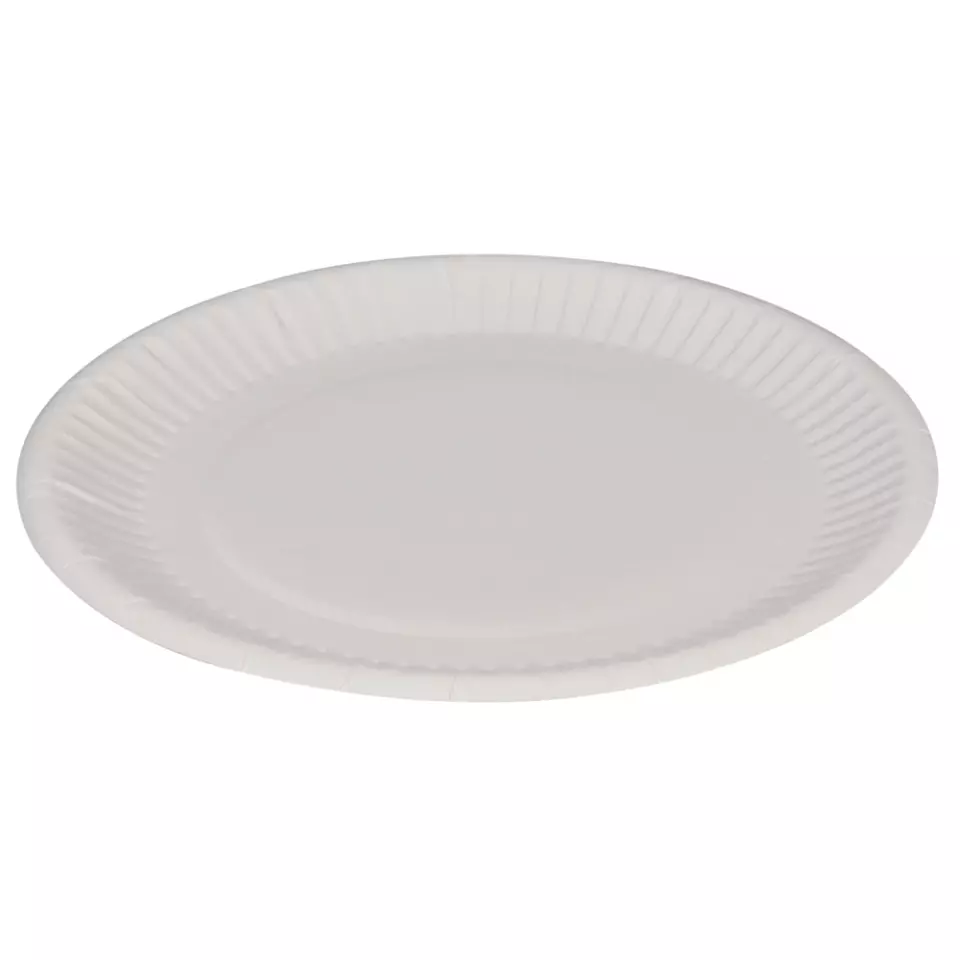 Abena 1999909683, Gastro Paper Plate 18cm White, image 1, gallery thumbnail