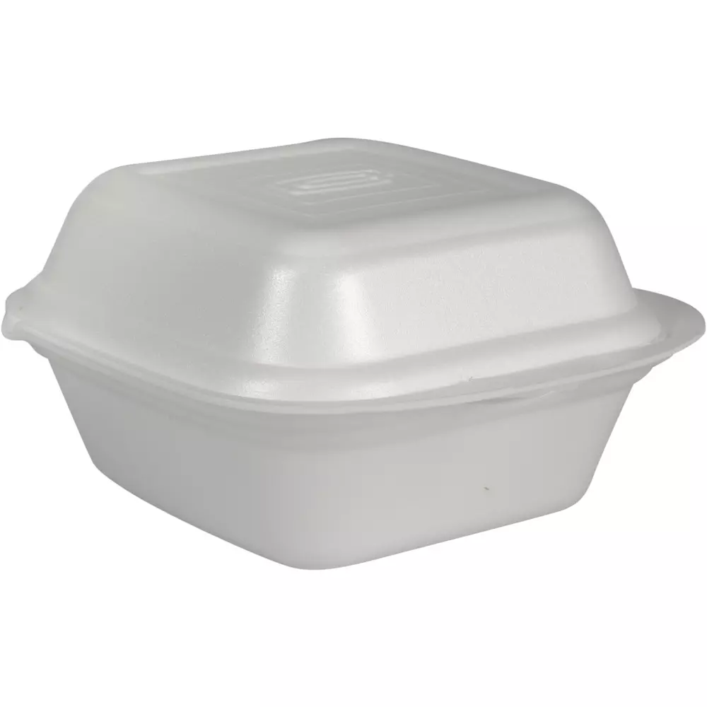 Abena 1000013233, GASTRO Takeaway Box 15x14,5x7,8cm White XPS, image 1