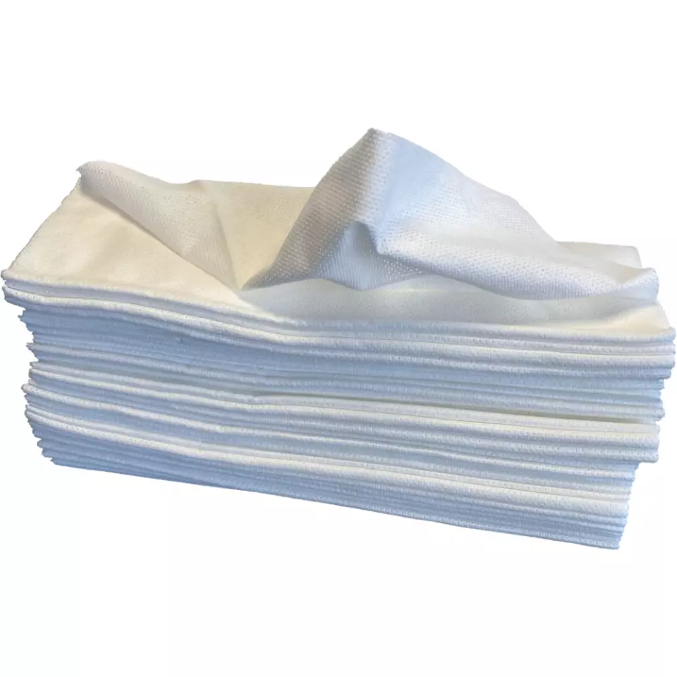 Abena 1999910359, Single-Layer Fiber Cloth 42x35cm White Viscose, image 1, gallery thumbnail