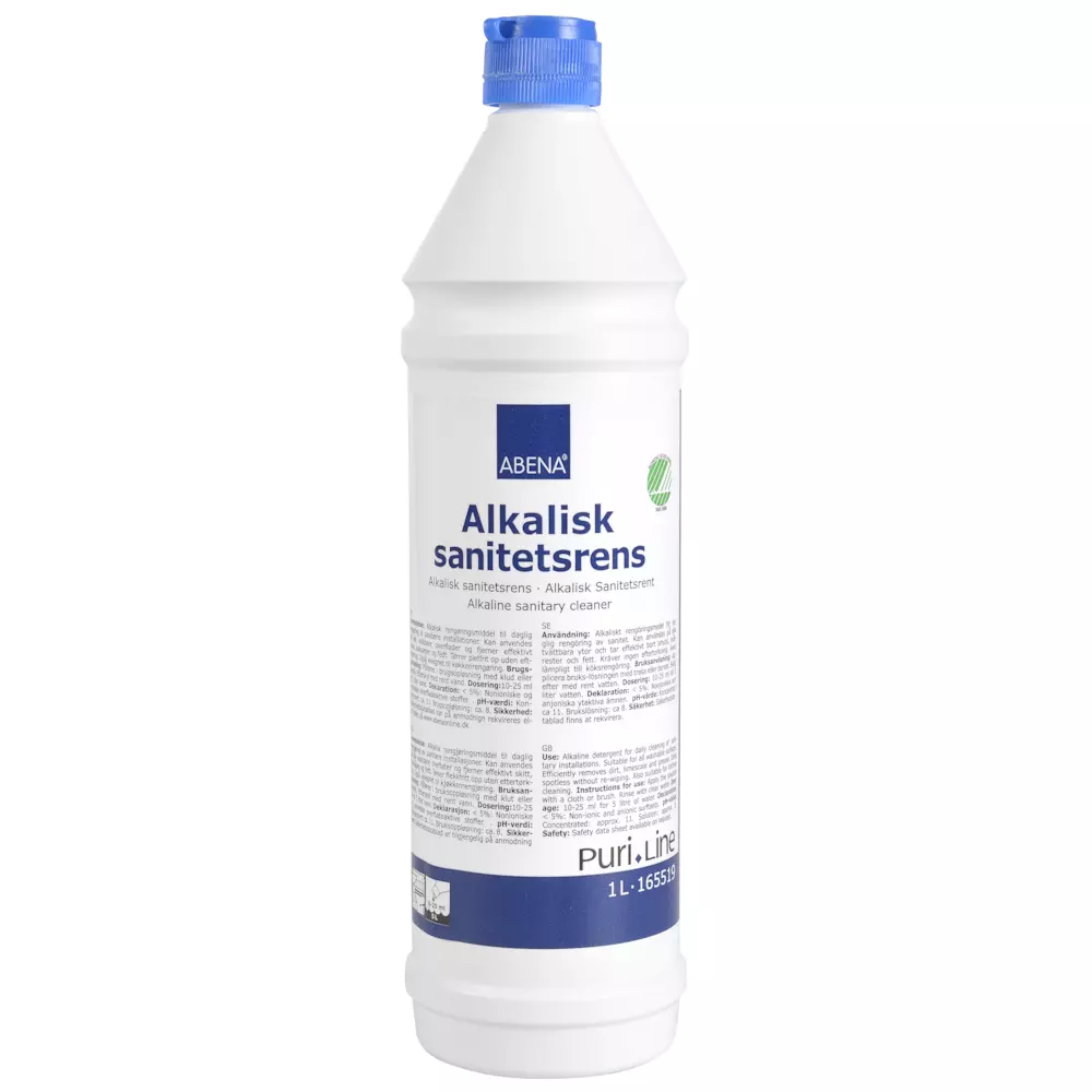 Abena 165519, PURI-LINE Saniteettipuhdistus Emäksinen 1L Hajusteeton, image 1