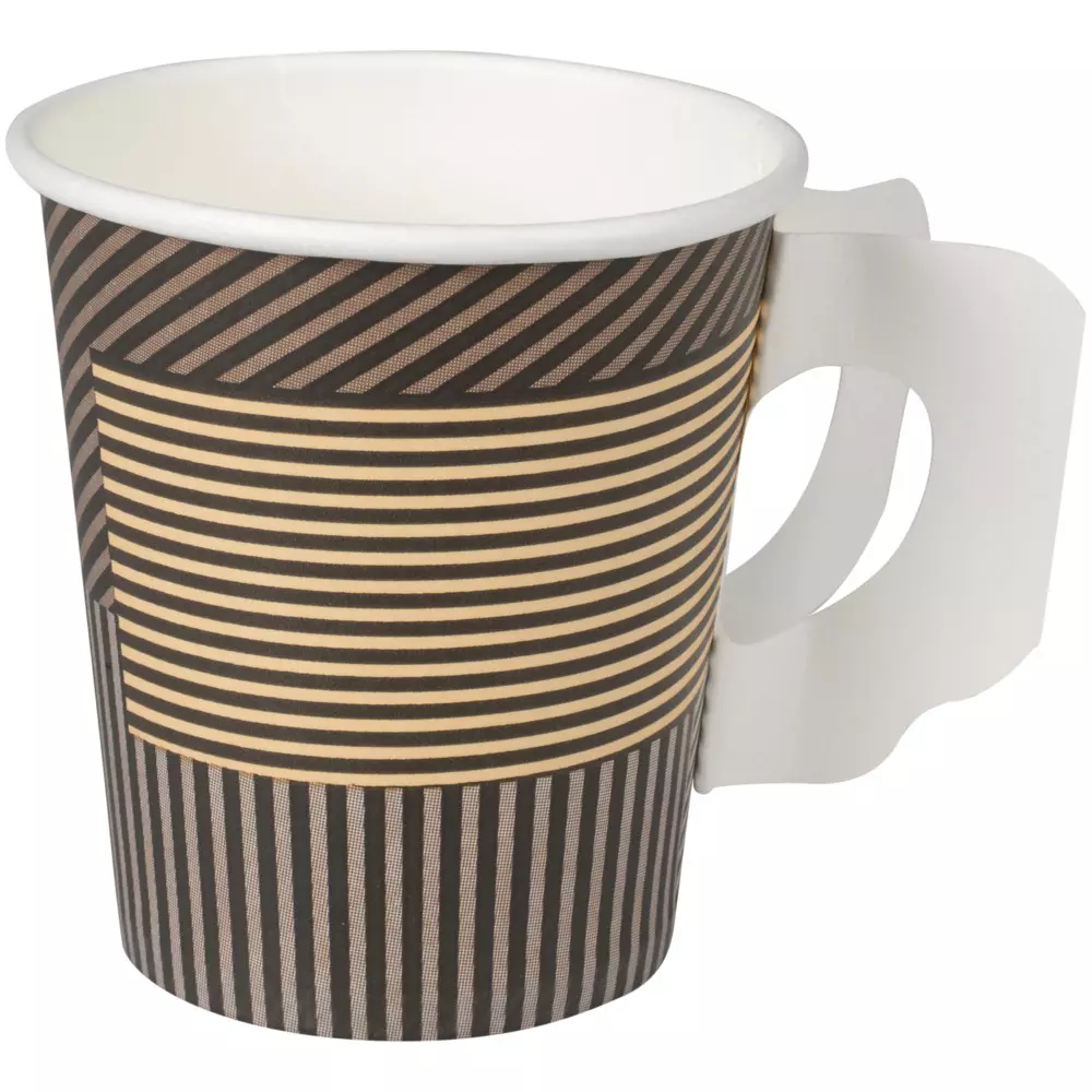 Abena 133324, GASTRO Lines Coffee Cup 18/21cl Ø7.2cm With Handle Paper Brown, image 1
