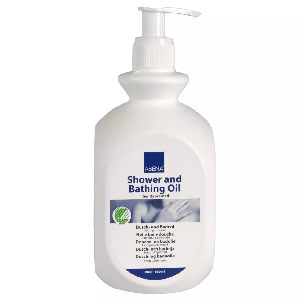Abena 6663, Shower and Bathing Oil 500ml Shower Oil Gently Scented, image 1