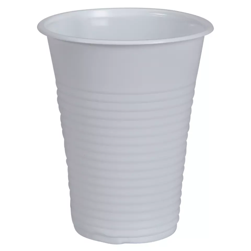 Abena 13407801, Drinking Cup 18/20cl PP White, image 1, gallery thumbnail