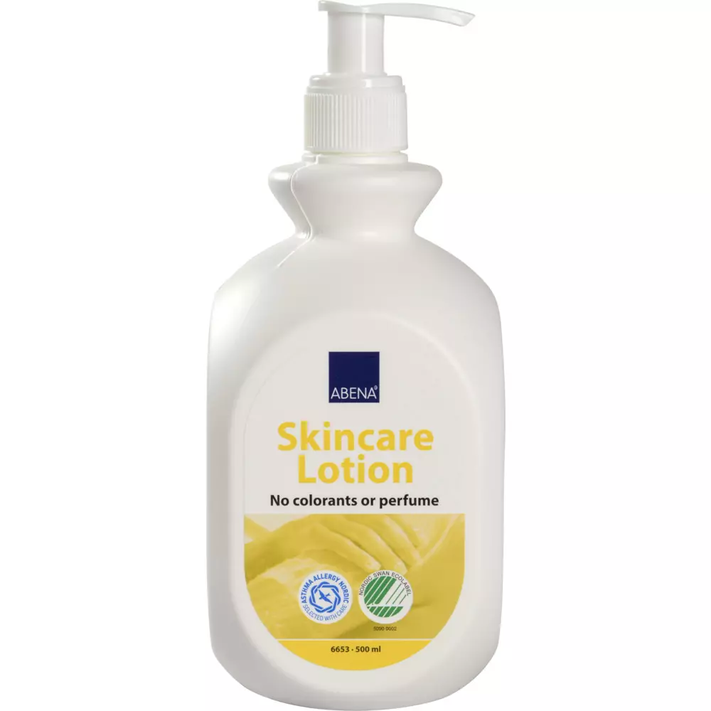Abena 6653, Skincare Lotion 500ml 14% Nourishing Skin Lotion Pump Bottle, image 1