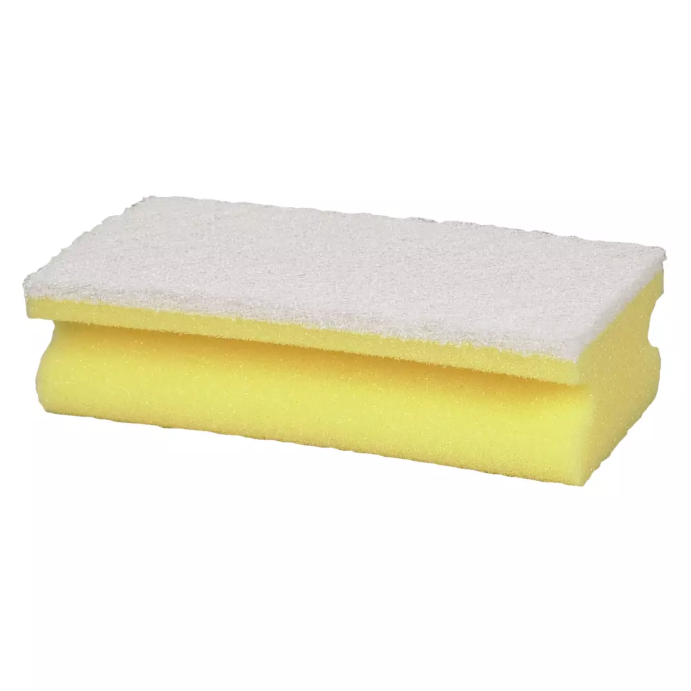Abena 4975, Soft Scouring Sponge 7x15cm With Finger Grip White, image 1