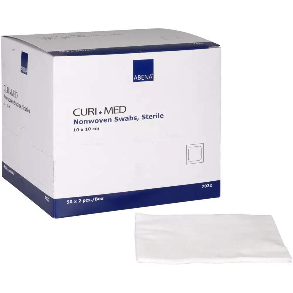 Abena 7022, Nonwoven Dressing 10x10cm 2/Pack Sterile 4-Layer, image 1
