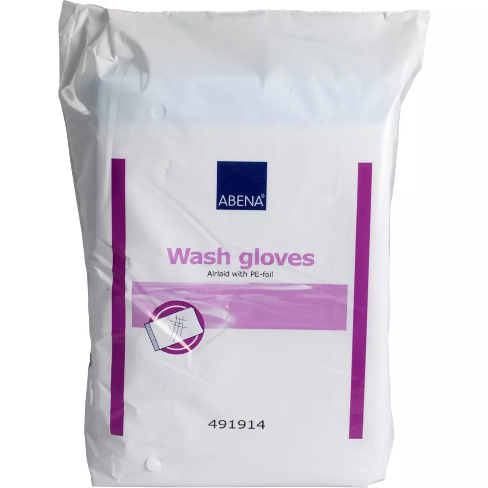 Abena 491914, PE-Coated Airlaid Wash Mitt 23x16, image 1