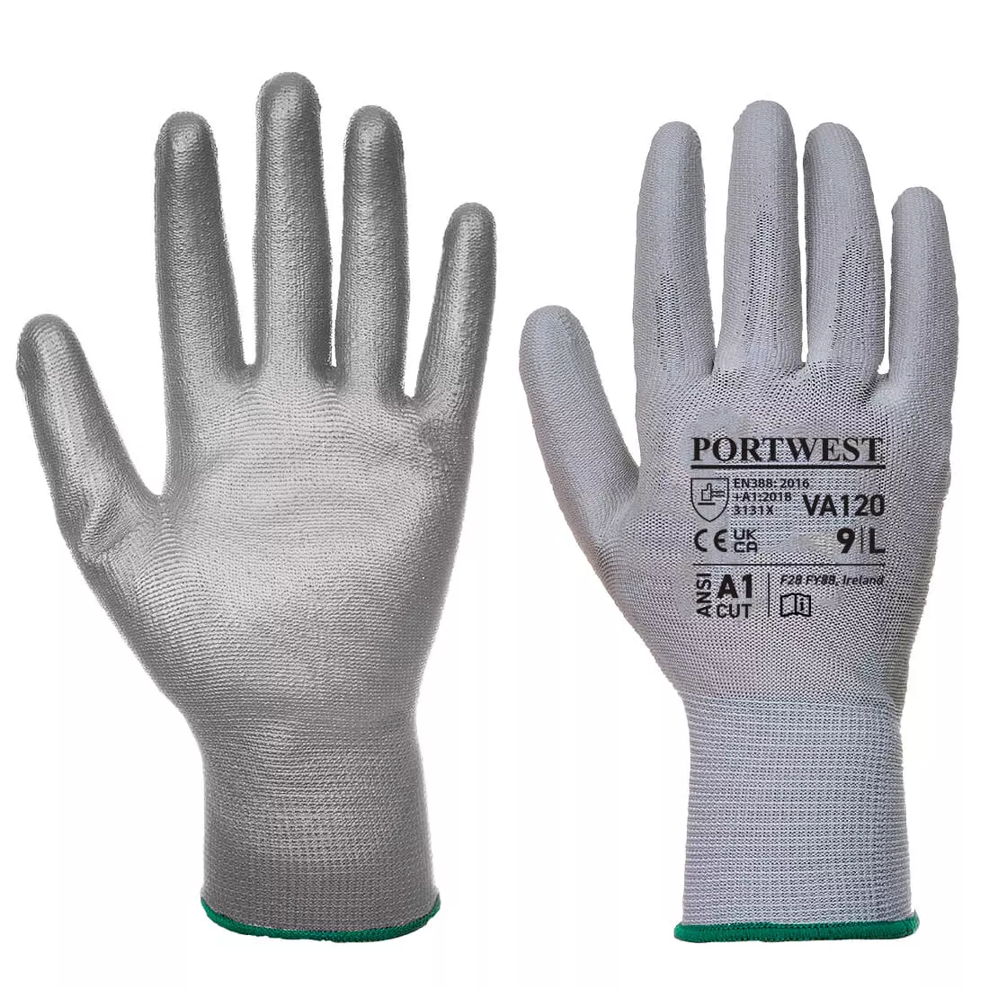 Portwest VA120G7R, Vending PU Palm Glove, Grey, image 1