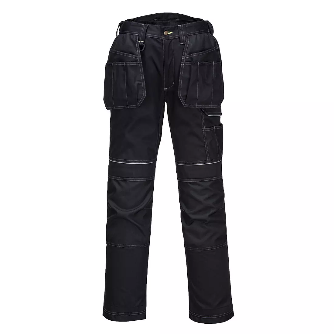 Portwest T602BKS, PW3 Holster Work Trousers, Black Short