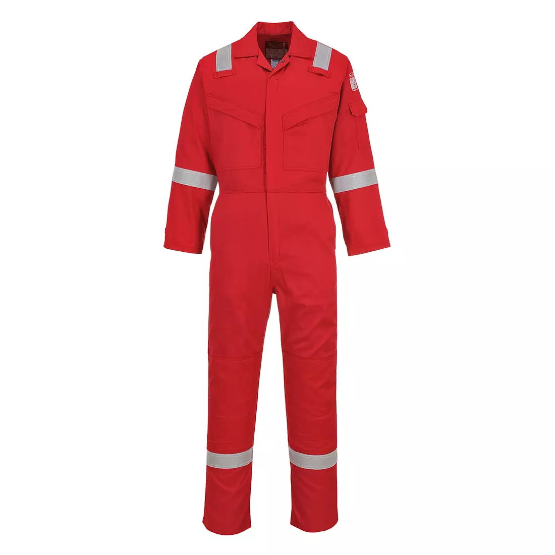 Portwest FR21RER, Bizflame Work Flammhemmender Superleichter Antistatischer Overall, Rot