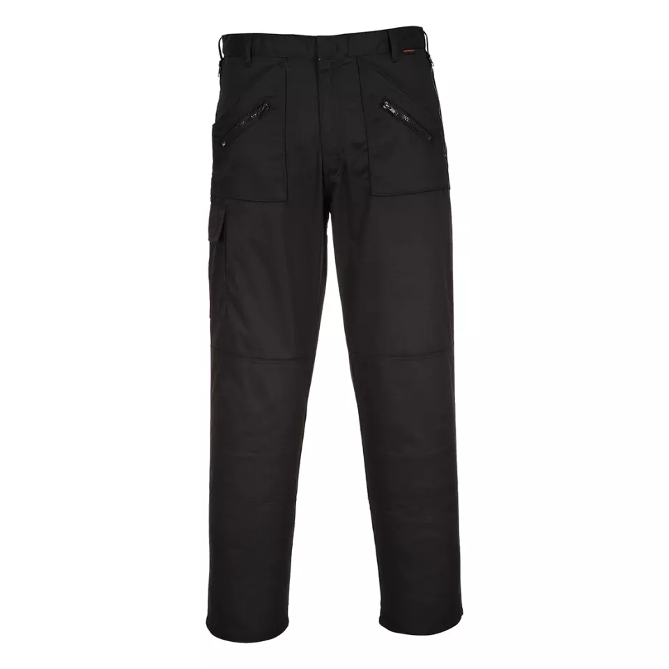 Portwest S887BKT, Action Trousers, Black Tall, image 1, gallery thumbnail
