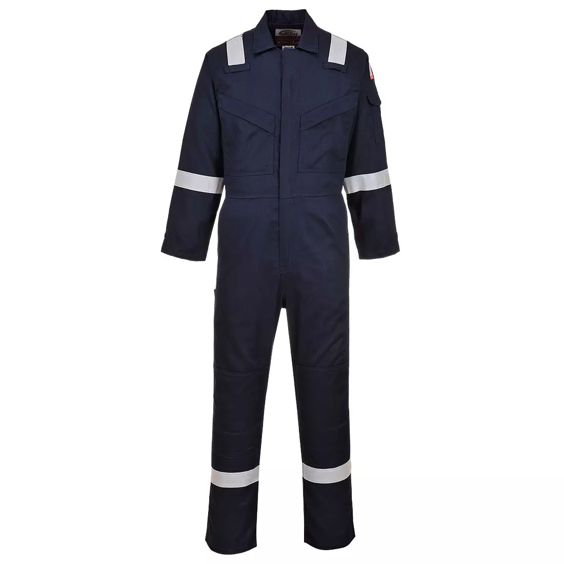 Portwest FR28NAR, Bizflame Work Light Weight Anti-Static FR Coverall 280g, Navy