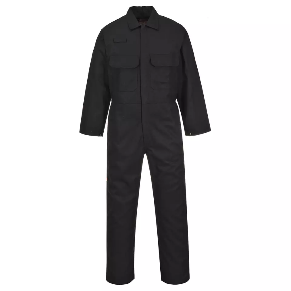 Portwest BIZ1BKT, Bizweld FR Coverall, Black Tall, image 1, gallery thumbnail