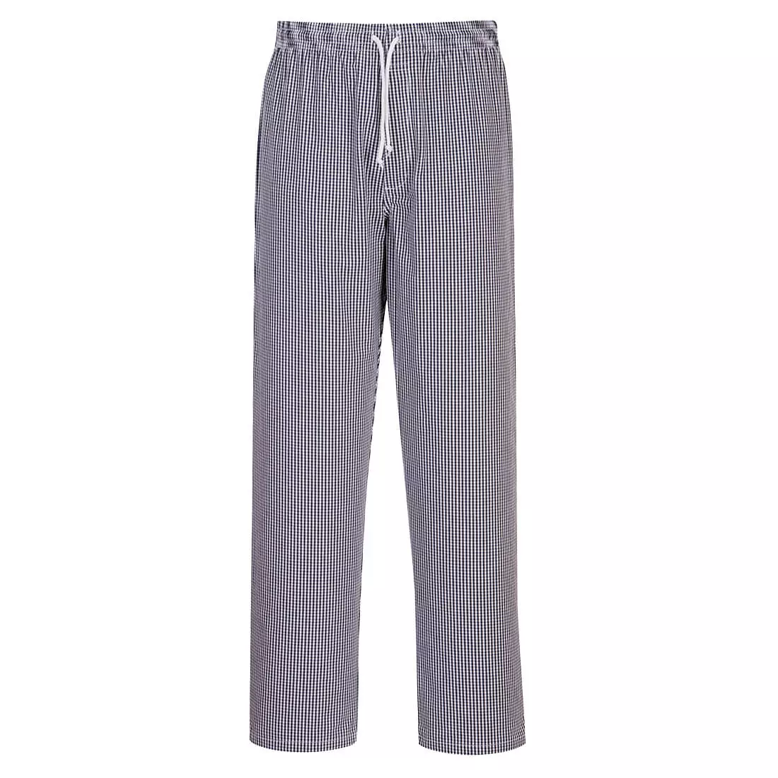 Portwest C079CHT, Chef's Bromley Trousers, Blue Check Tall, image 1