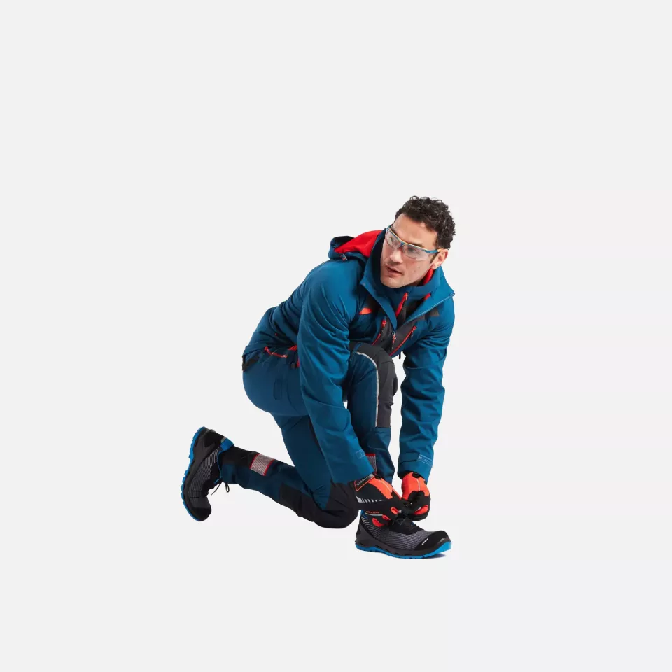 Portwest DX463MBR, DX4 Rain Jacket, Metro Blue, image 8, gallery thumbnail