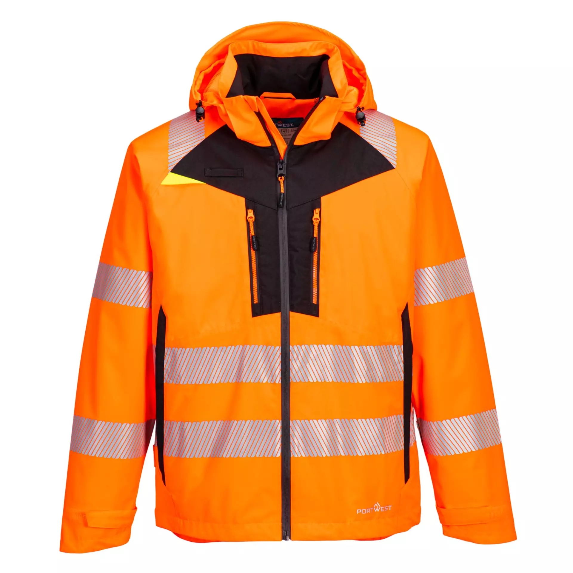 Portwest DX462ORR, DX4 Hi-Vis Rain Jacket, Orange